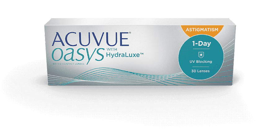 ACUVUE® OASYS 1-Day med HydraLuxe™ TEKNOLOGI för ASTIGMATISM endagskontaktlinser